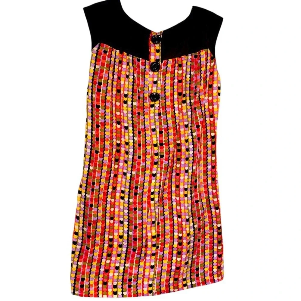 Uncle Frank Pink and Black Sheath Mini Dress‎